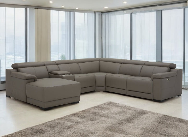 Victoria Modular Corner Leather Lounge