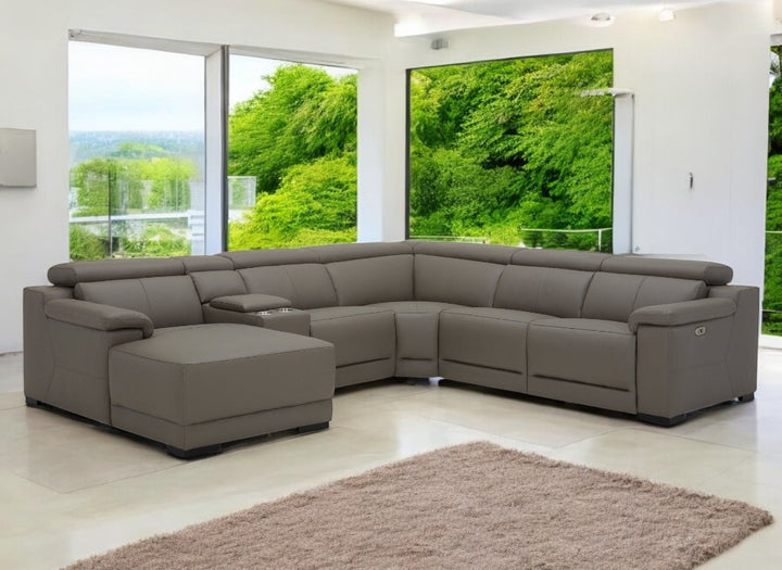 Victoria Modular Corner Leather Lounge