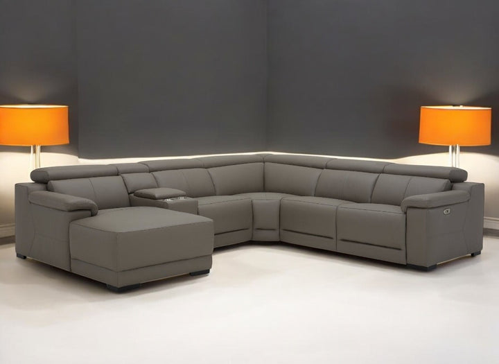 Victoria Modular Corner Leather Lounge