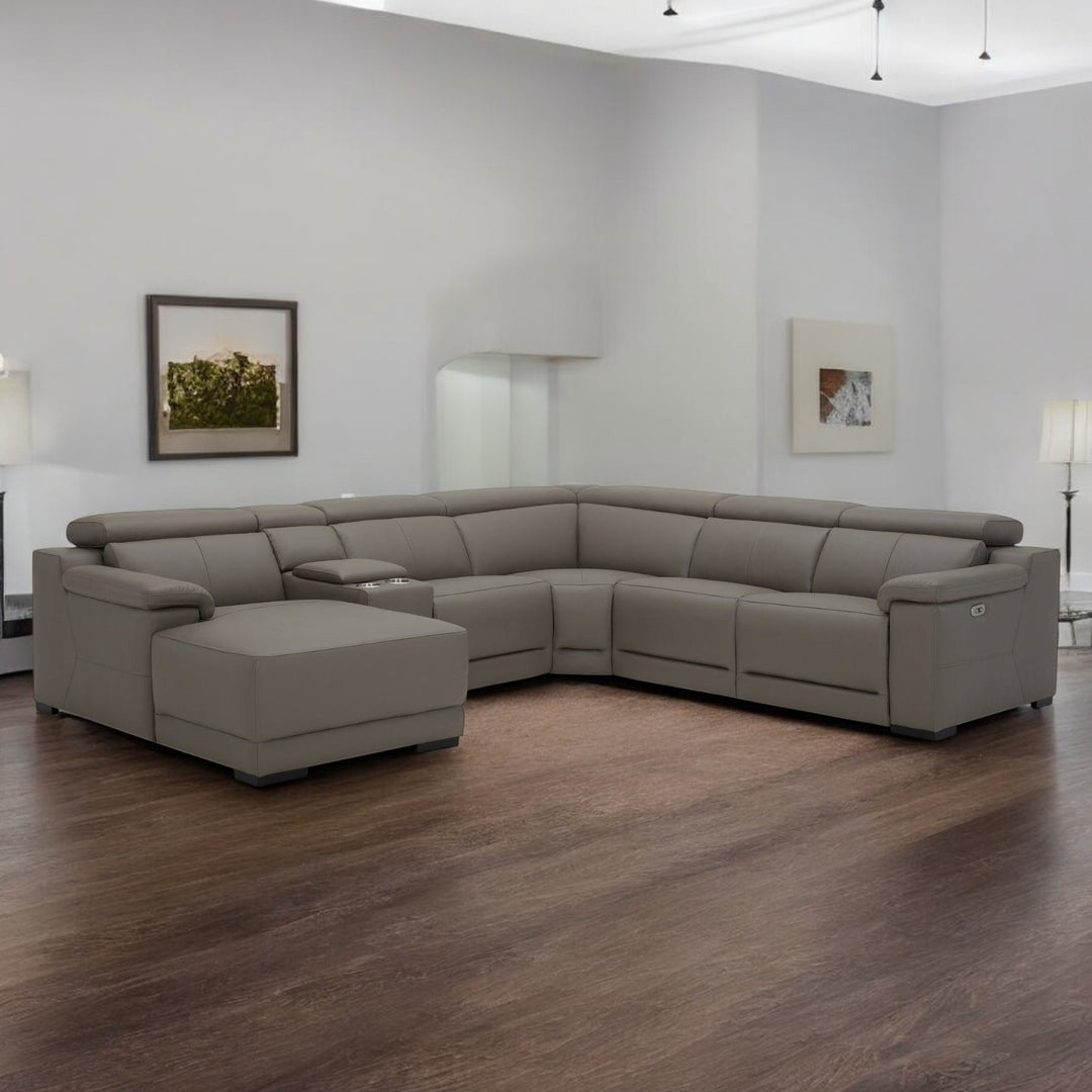 Victoria Modular Corner Leather Lounge