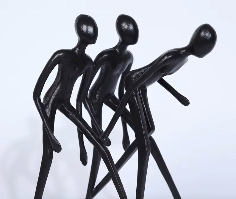 Abstract Dancing Trio Sculpture