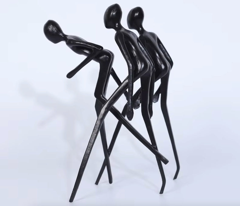 Abstract Dancing Trio Sculpture