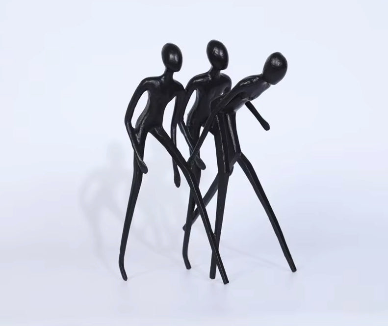 Abstract Dancing Trio Sculpture