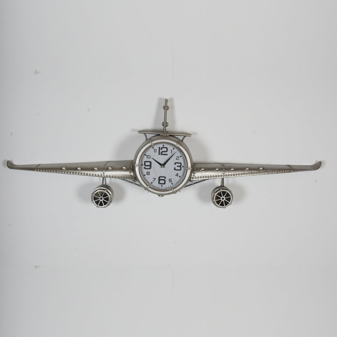 Aircraft Vintage Iron Wall Clock (143cm)