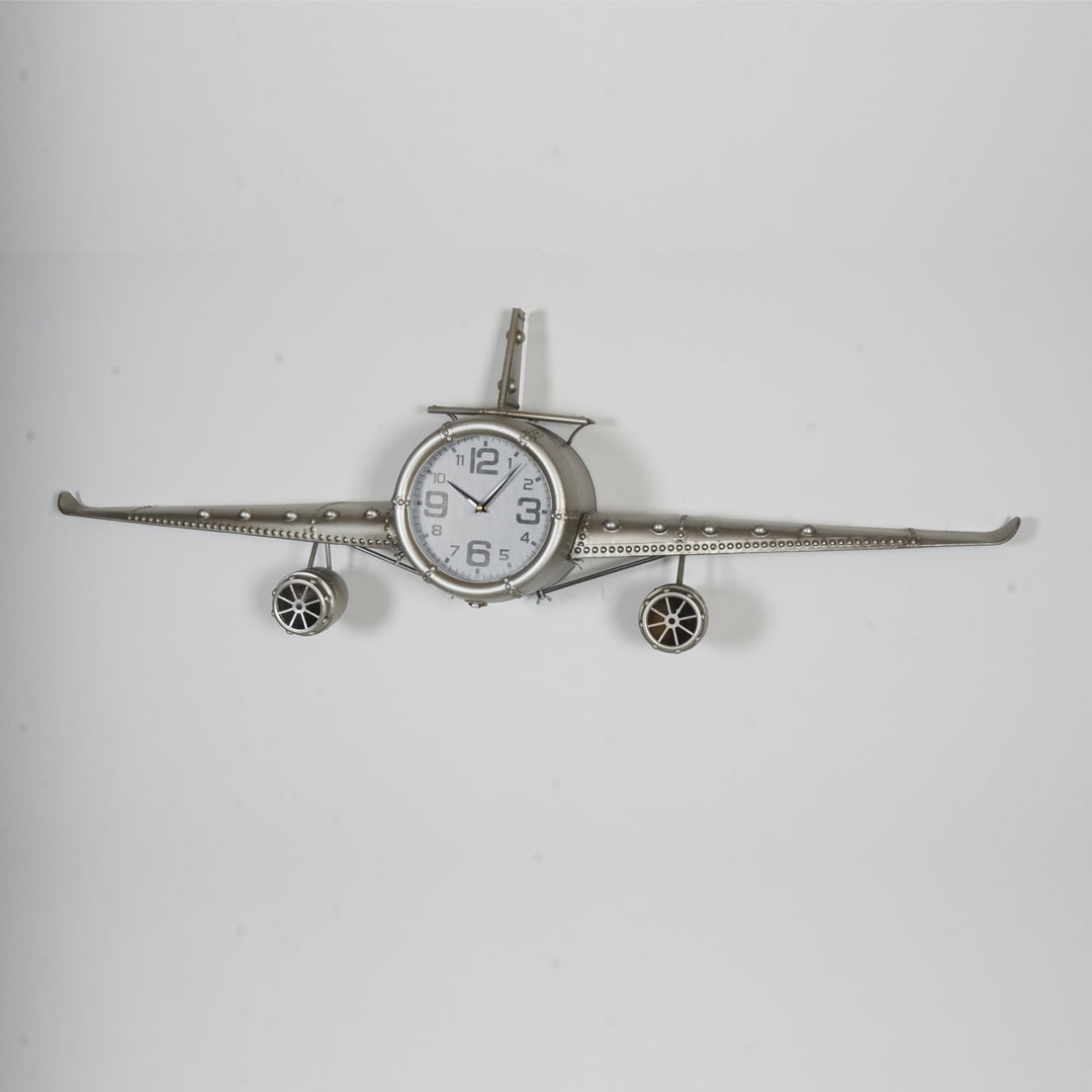 Aircraft Vintage Iron Wall Clock (143cm)