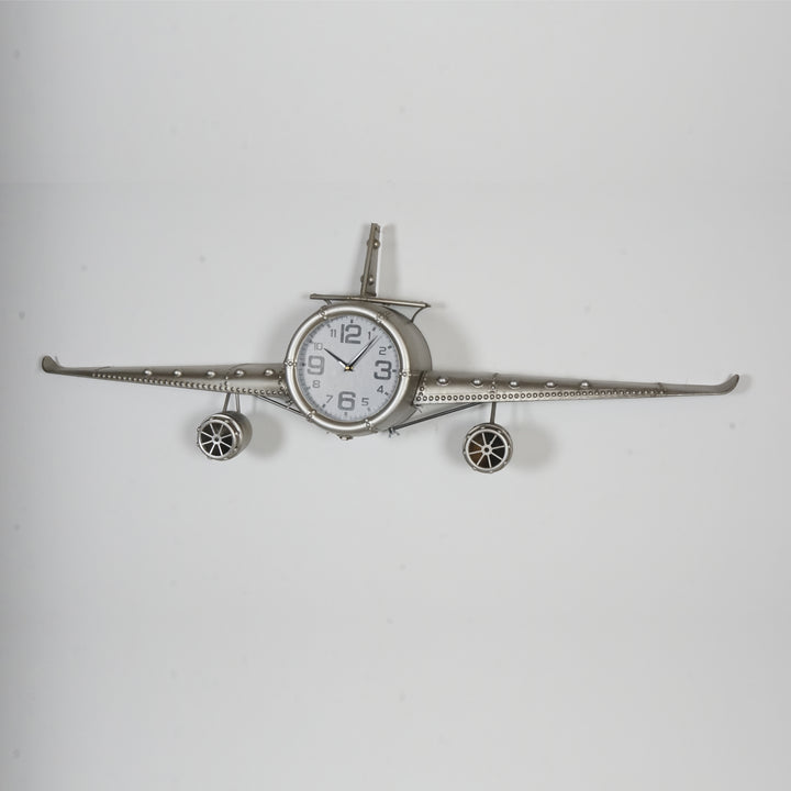 Aircraft Vintage Iron Wall Clock (143cm)