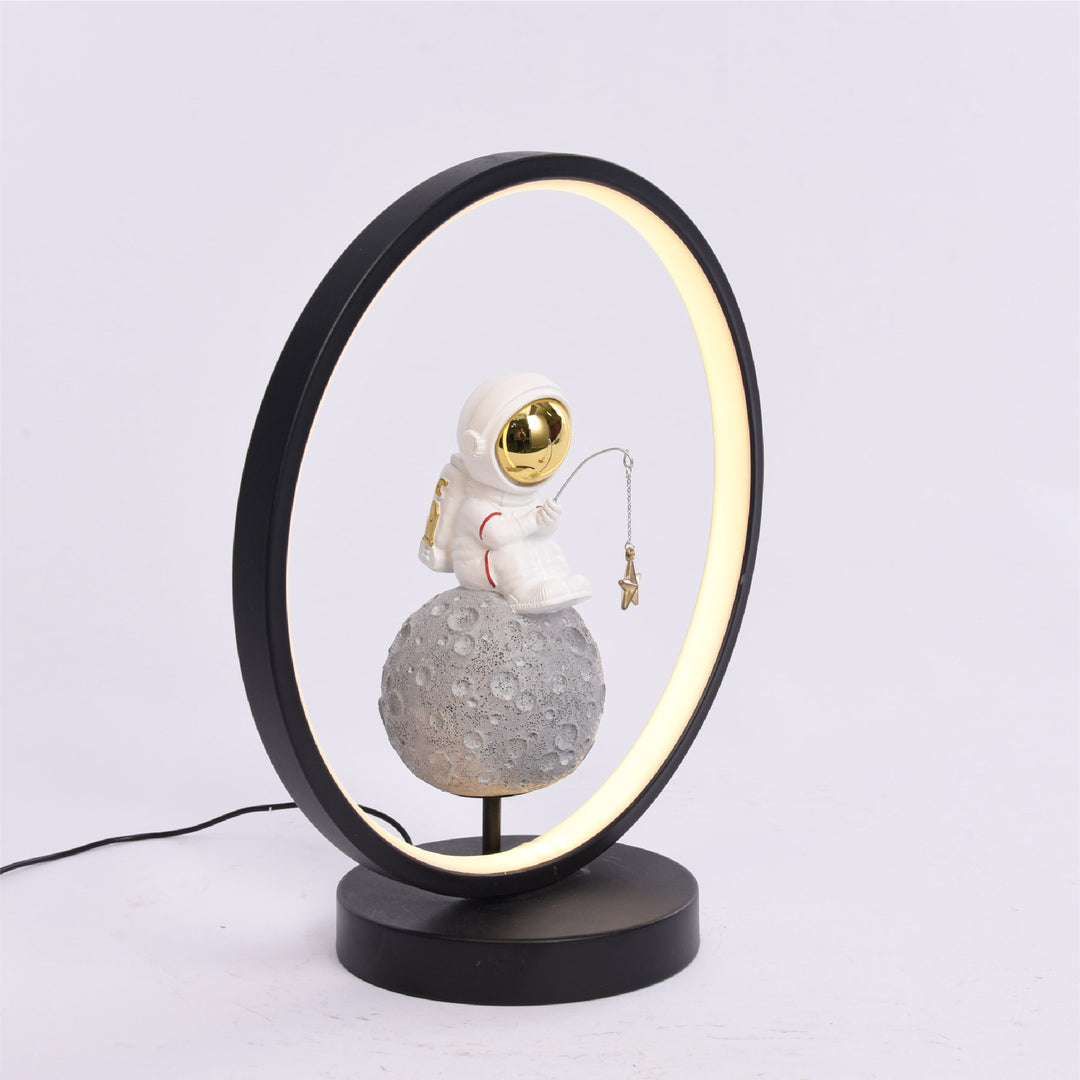 Resin Astronaut Table Lamp with USB Cable