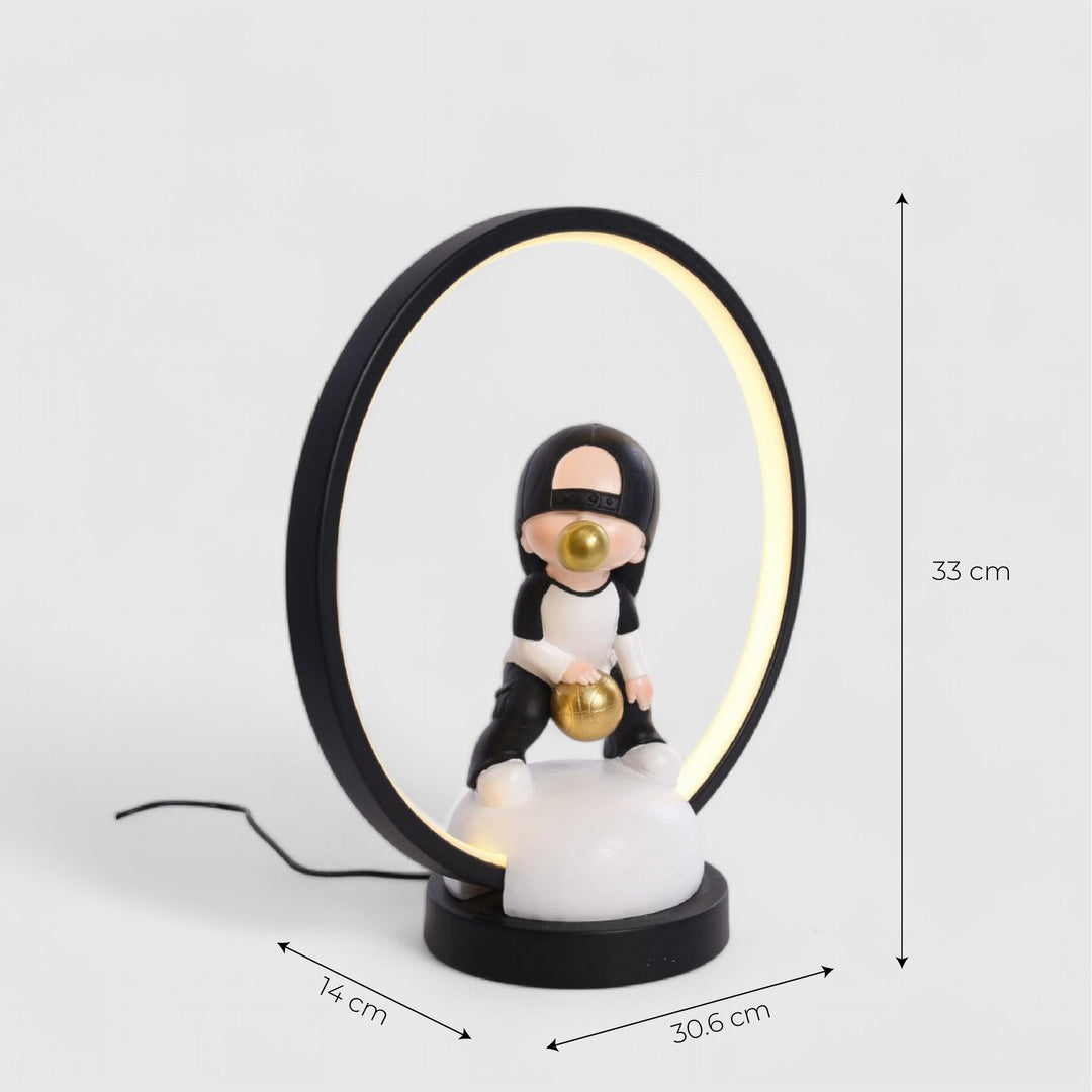 Resin Bubble Boy Table Lamp with USB Cable