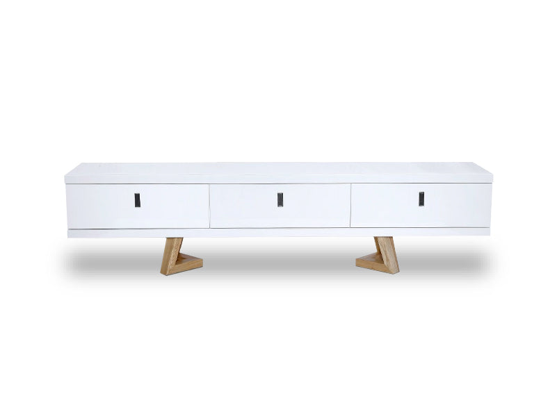 Brighton White TV Cabinet 2