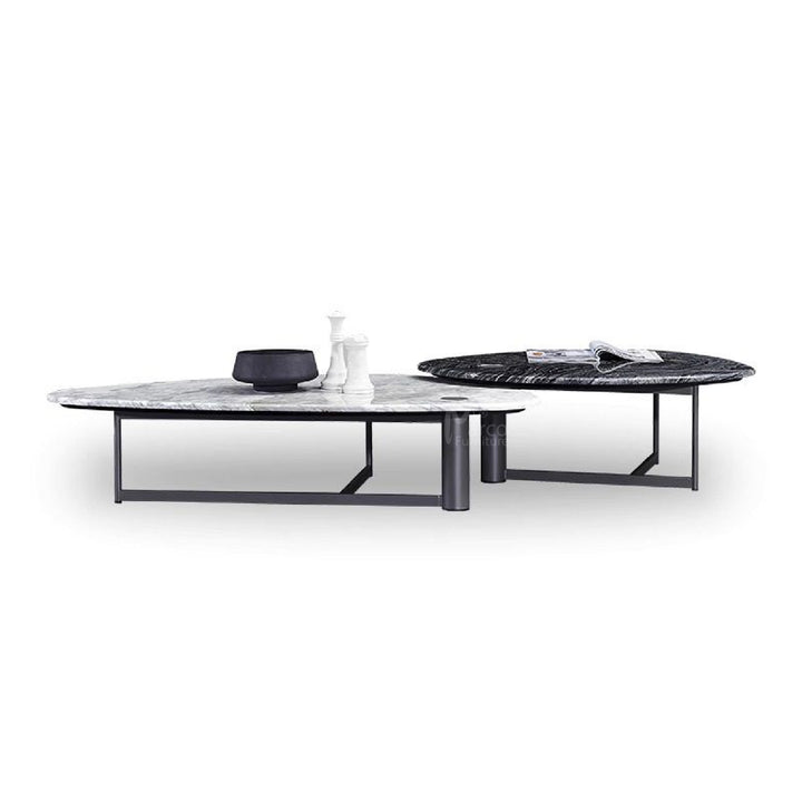 Callisto Marble Top Coffee Table Set