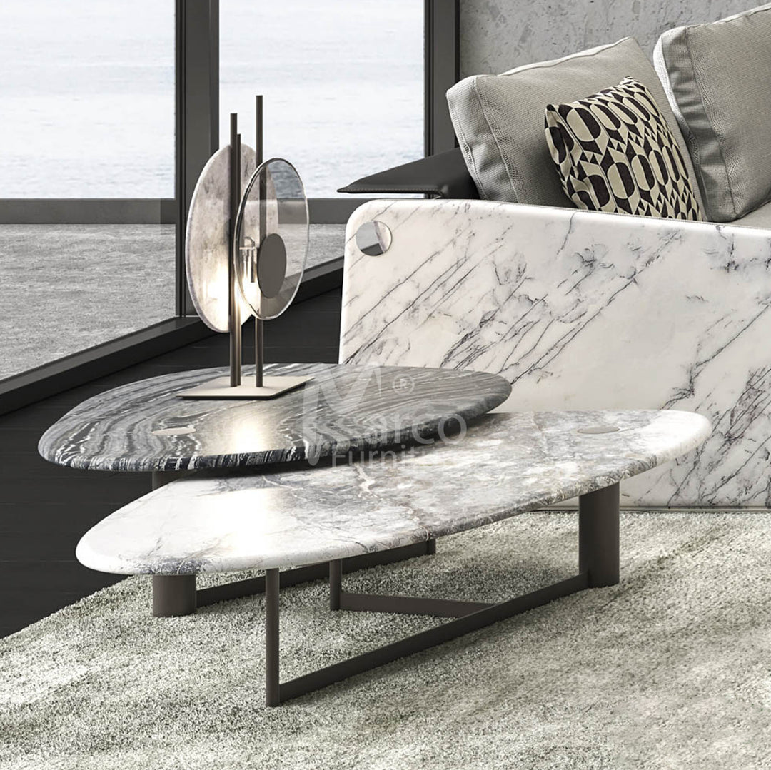 Callisto Marble Top Coffee Table Set