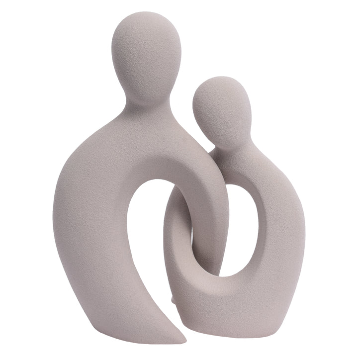 Romantic Couple Ceramic Vase in Grey Color (2pc)