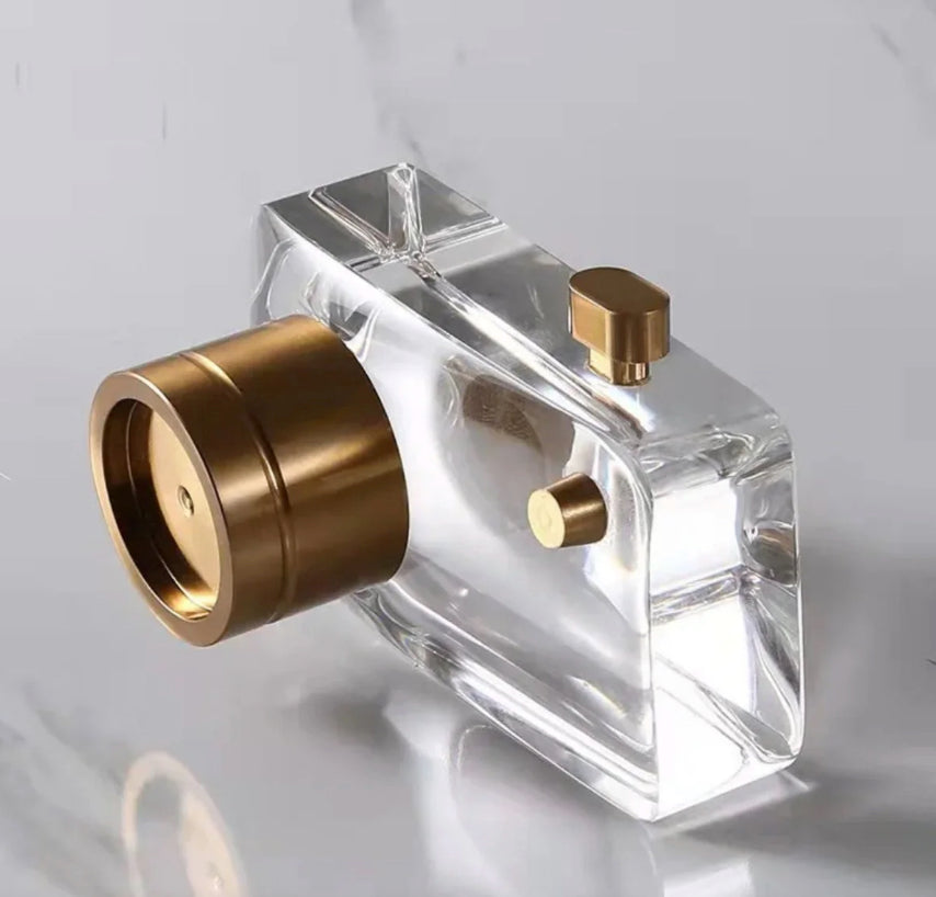 Crystal Gold Camera Decor Set OF 2 Pcs