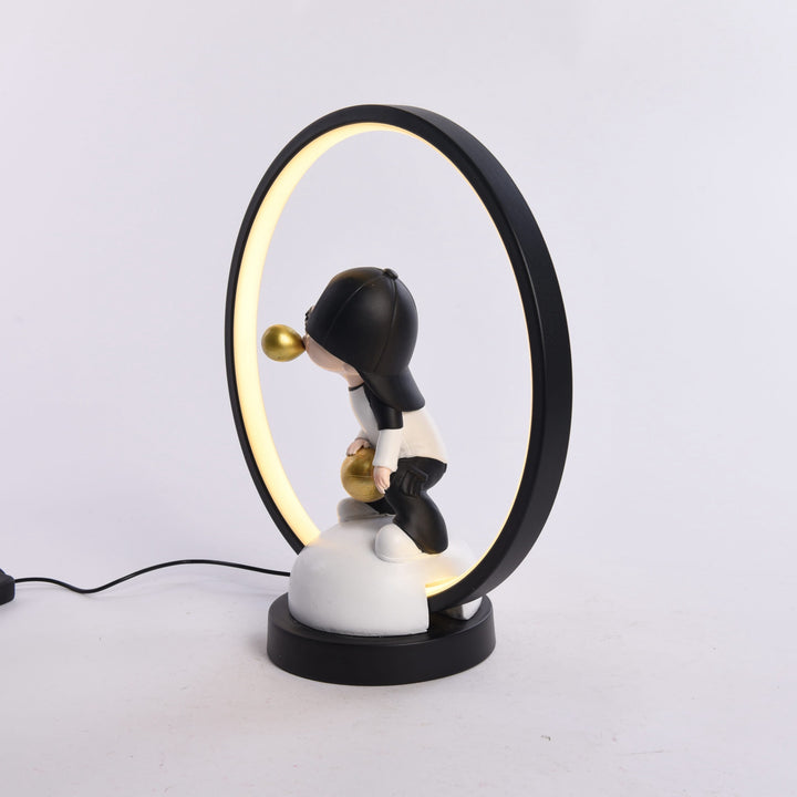 Resin Bubble Boy Table Lamp with USB Cable