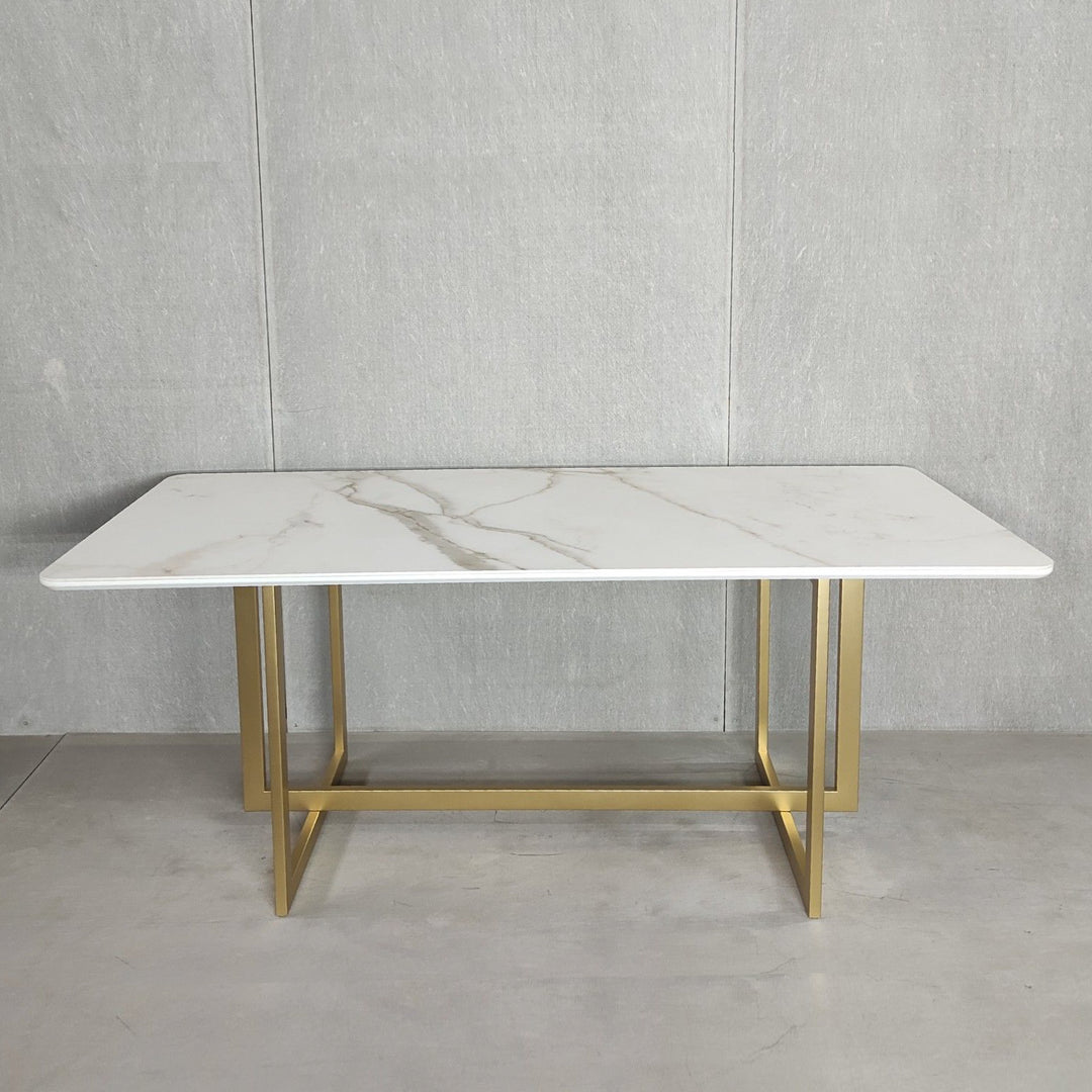 Eden Champagne Gold Dining Table