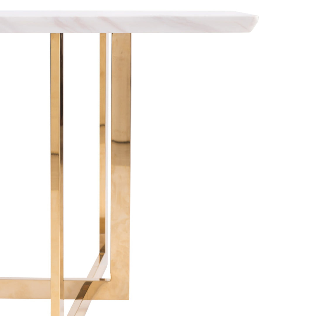 Eden Champagne Gold Dining Table