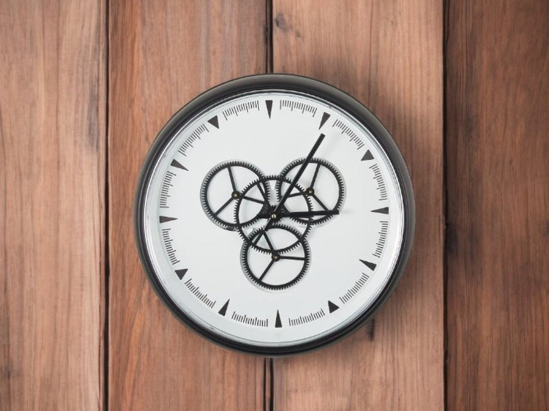 Industrial Gear Round Wall Clock