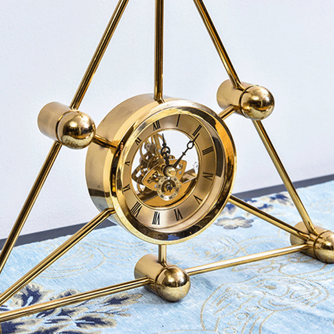 Geometric Pyramid Table Clock