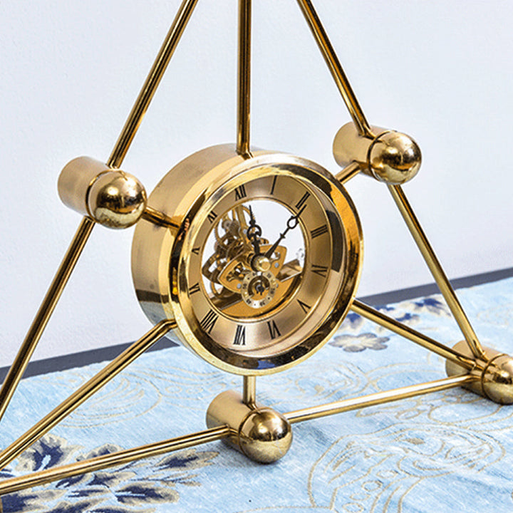 Geometric Pyramid Table Clock