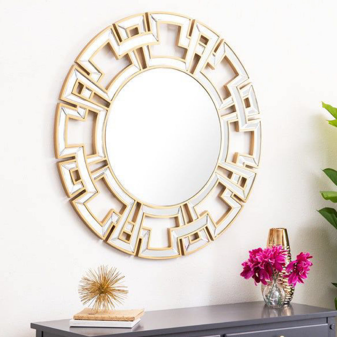 Gucci Modern Round Glass Wall Mirror for Living Room