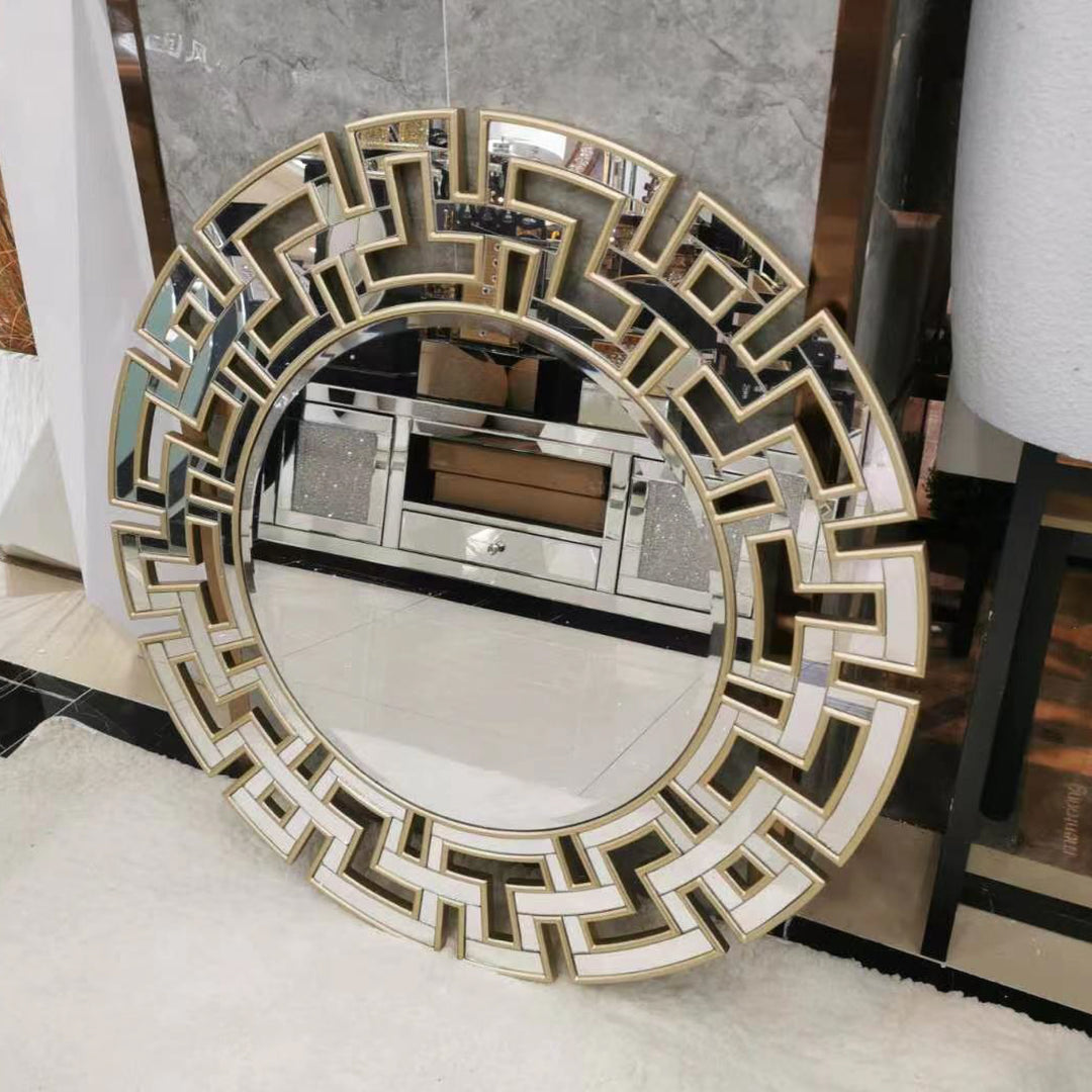 Gucci Modern Round Glass Wall Mirror for Living Room