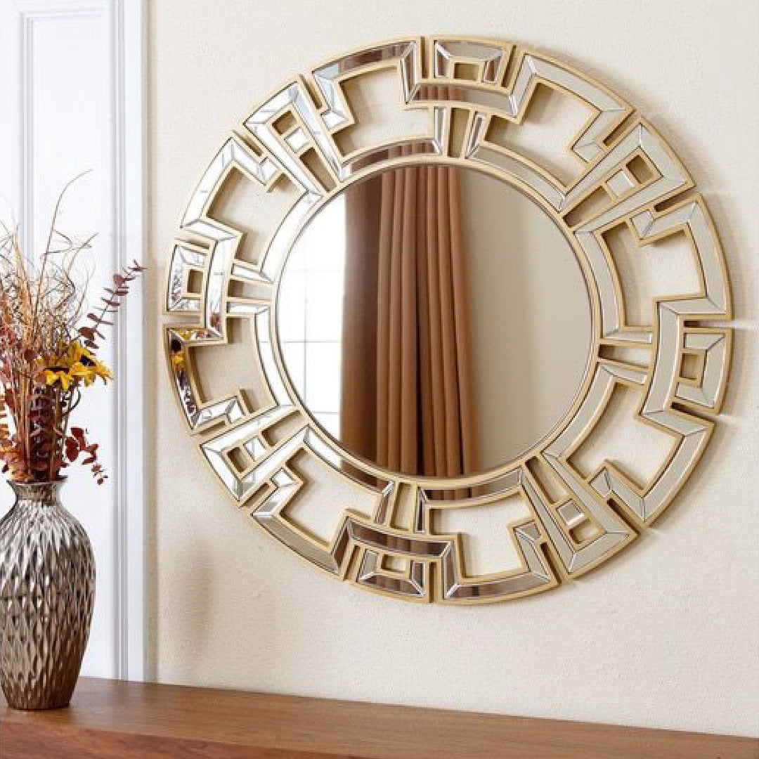 Gucci Modern Round Glass Wall Mirror for Living Room