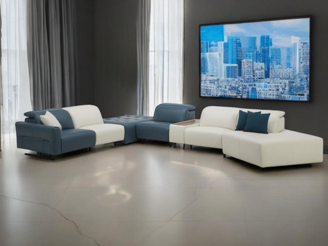 Hampton Corner Sectional Leather Lounge