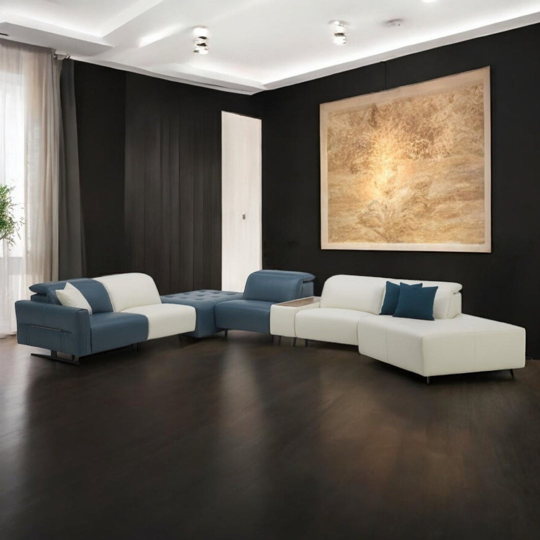 Hampton Corner Sectional Leather Lounge