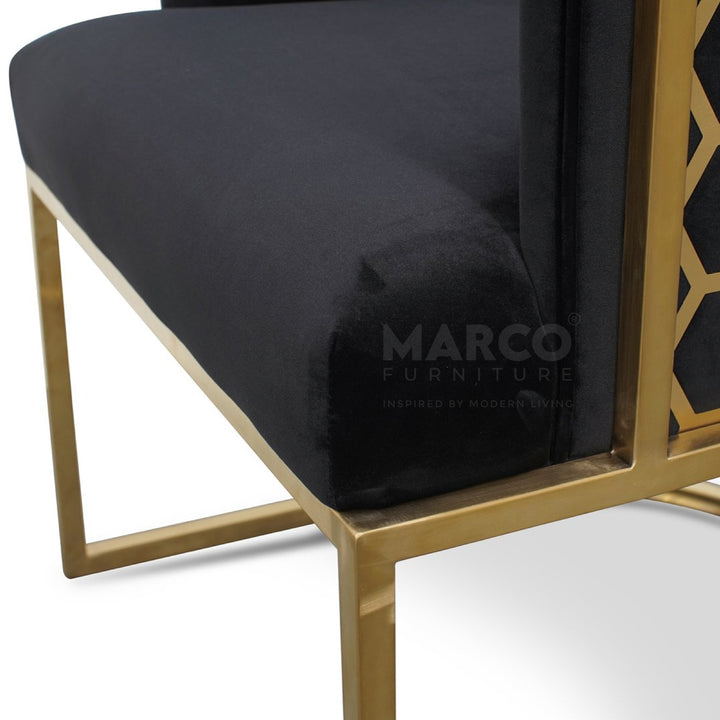 Honeycomb Velvet Chair 14