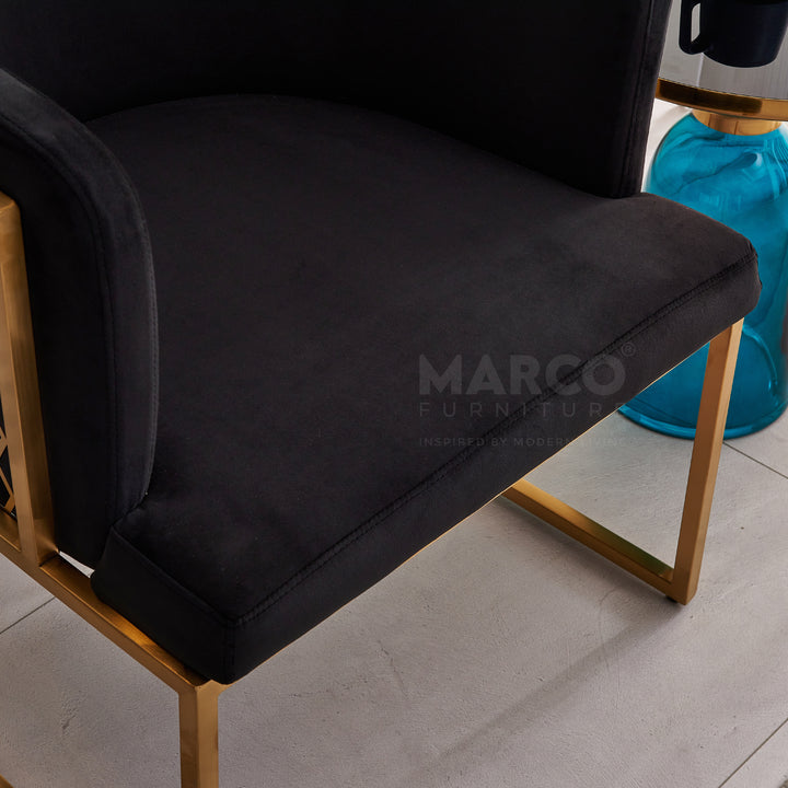 Honeycomb Velvet Chair 9