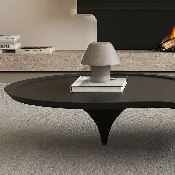 Roma 3 Legs Smoked Walnut Color with Sintered Stone Coffee Table