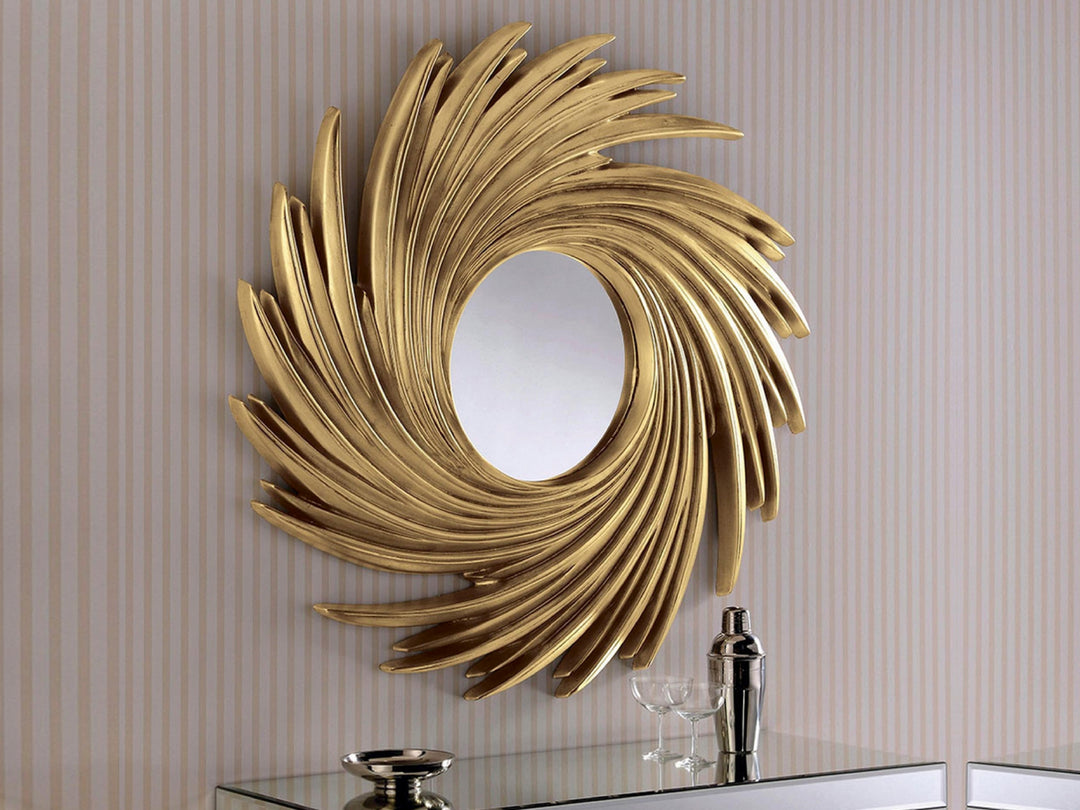 Luxo Swirl Designer Wall Mirror 100cm