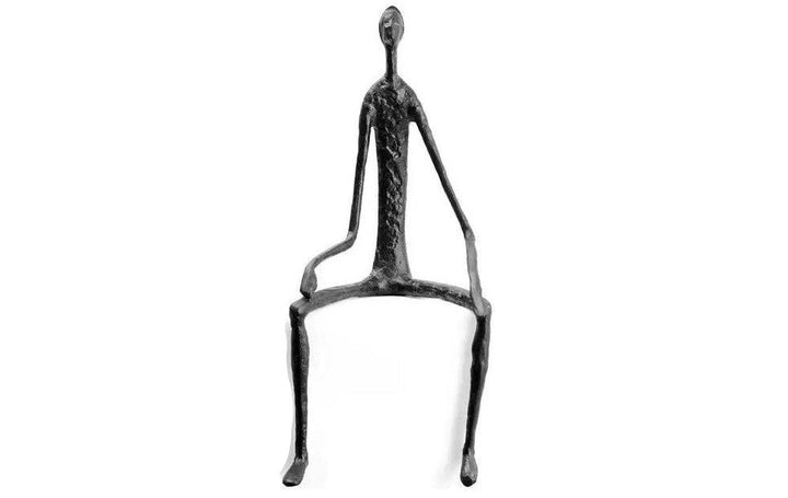 Nordic Style Seated Metal Sculpture 2