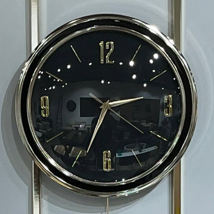 Pendulum Wall Clock BLK  (35x75 cm)