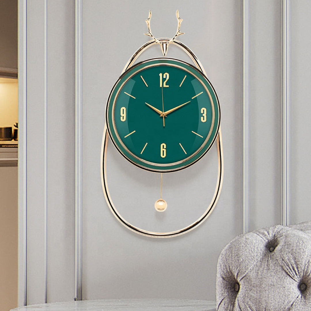 Pendulum Wall Clock Orbit (Green)