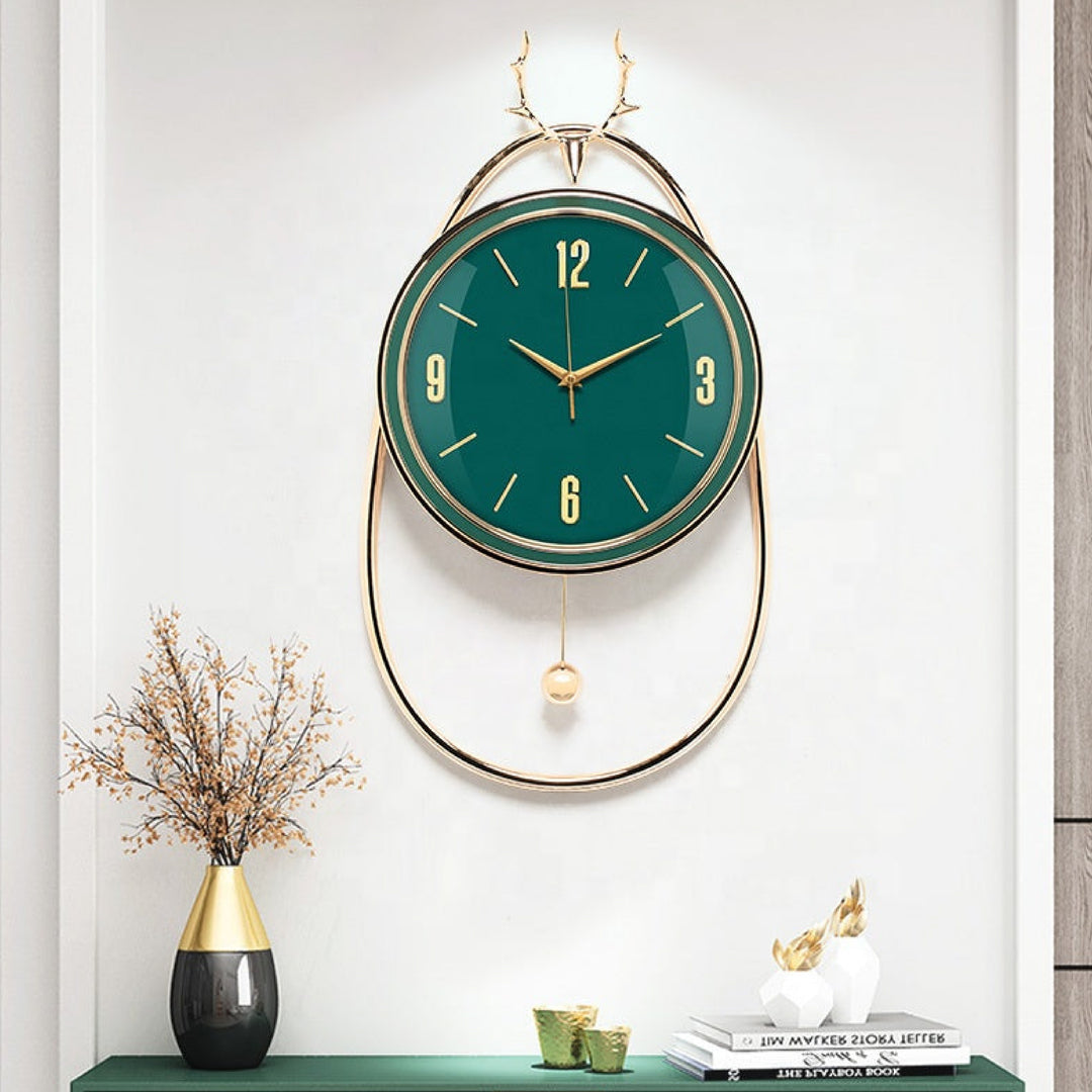 Pendulum Wall Clock Orbit (Green)