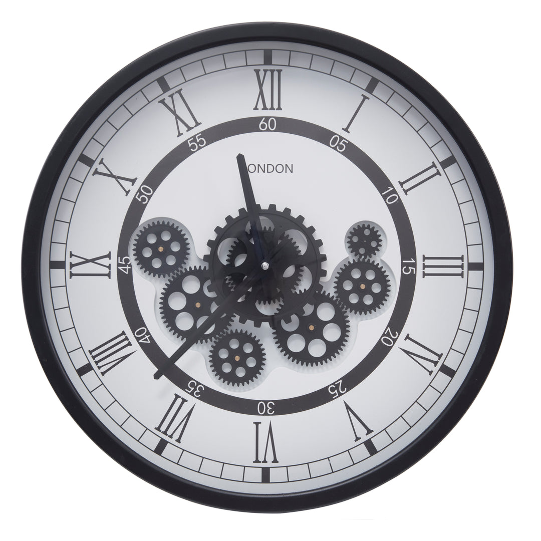 Round Moving Cogs Wall Clocks 50cm