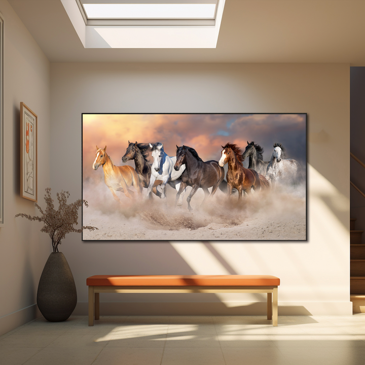 Wild Autumn Gallop Artwork 180x90 CM