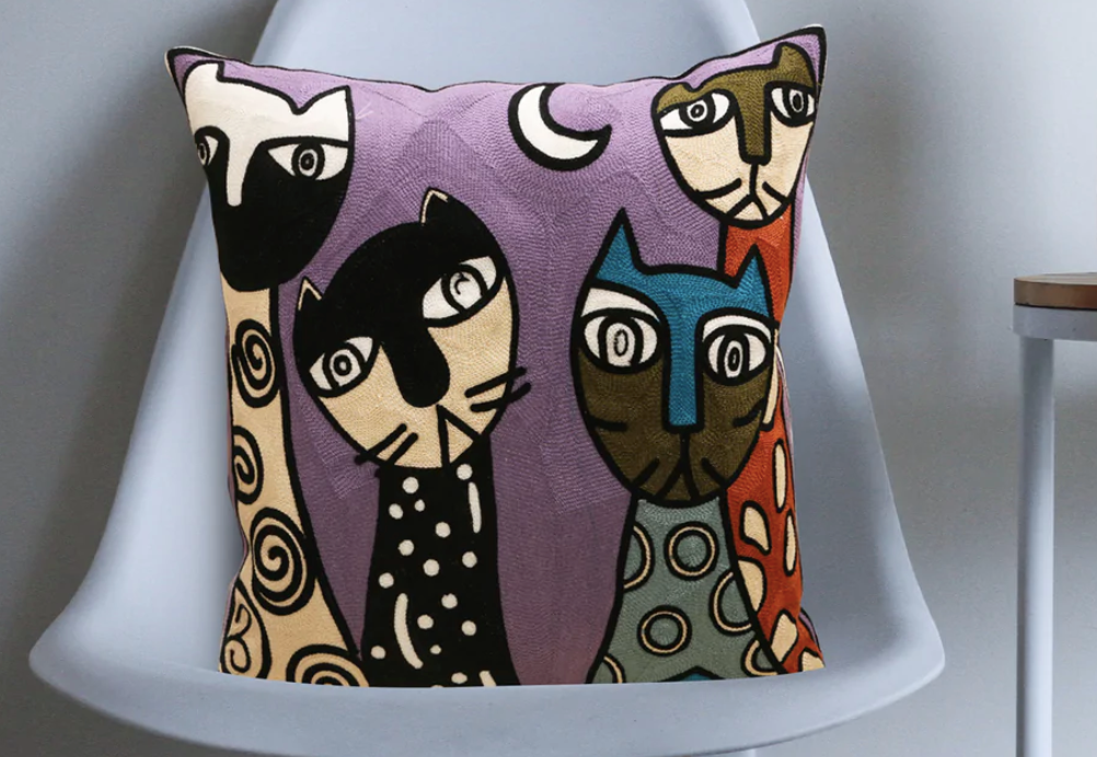 SimSam Family Picasso Inspired Cushion