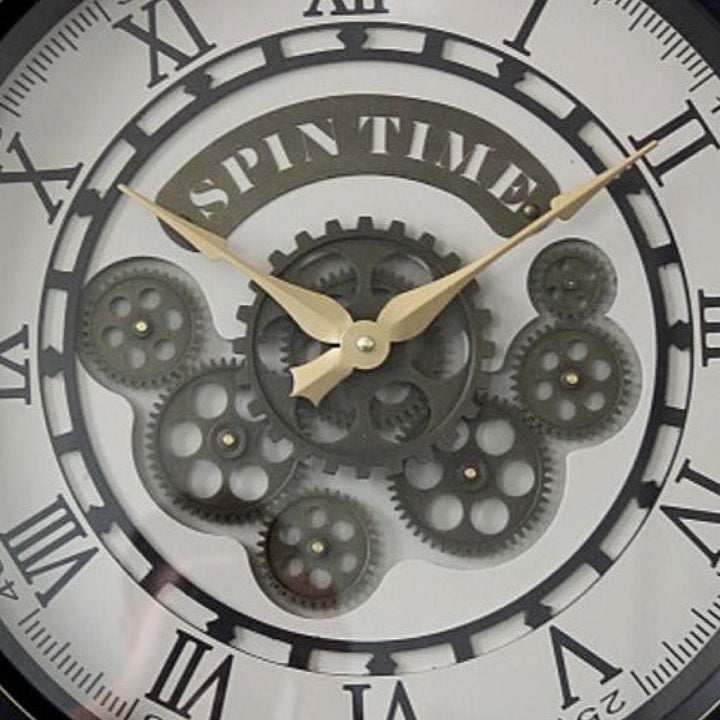 Spin time Moving Cog Wall Clock (50cm)