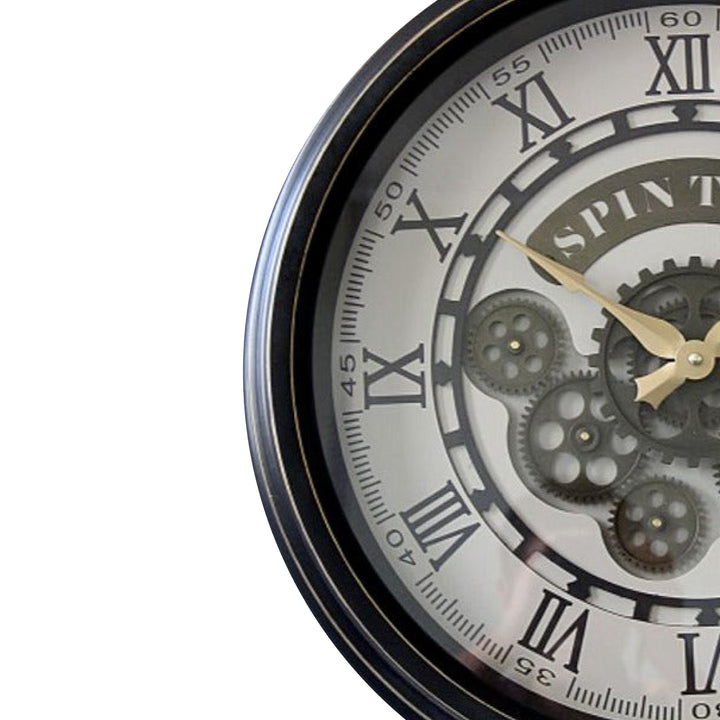 Spin time Moving Cog Wall Clock (50cm)