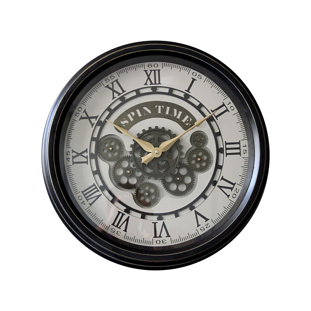 Spin time Moving Cog Wall Clock (50cm)