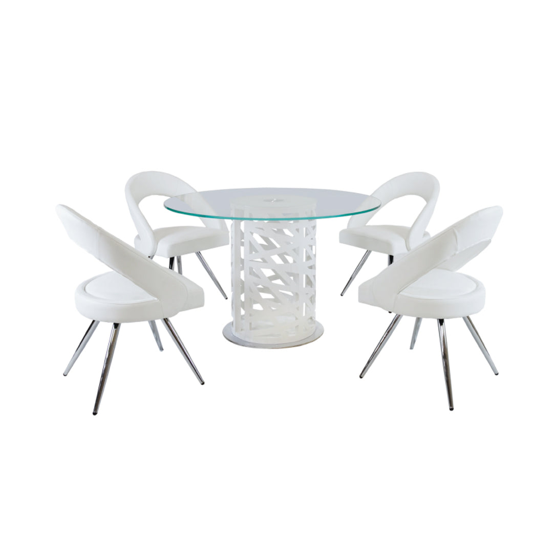 Timmy Modern Glass Dining Table