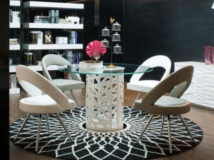 Timmy Modern Glass Dining Table