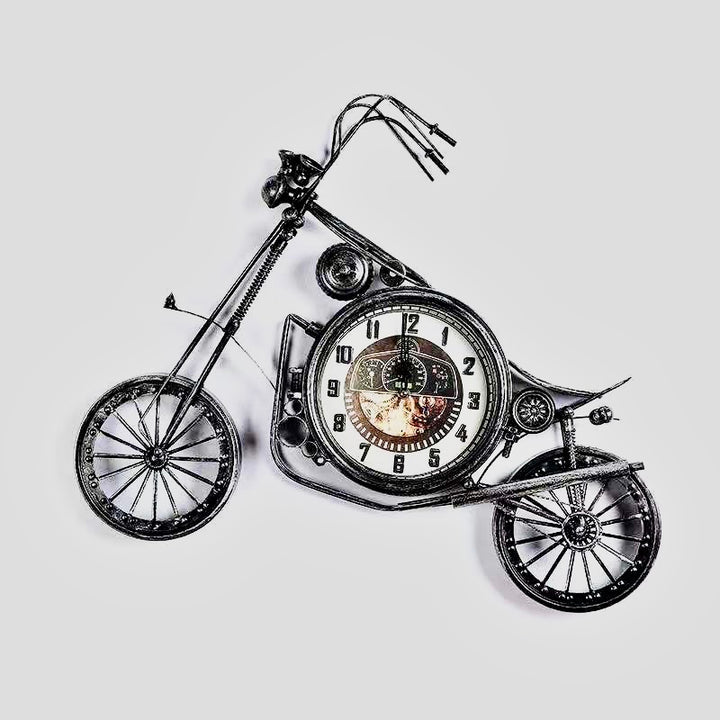 Vintage Style Bike Wall Clock (67x58 cm)