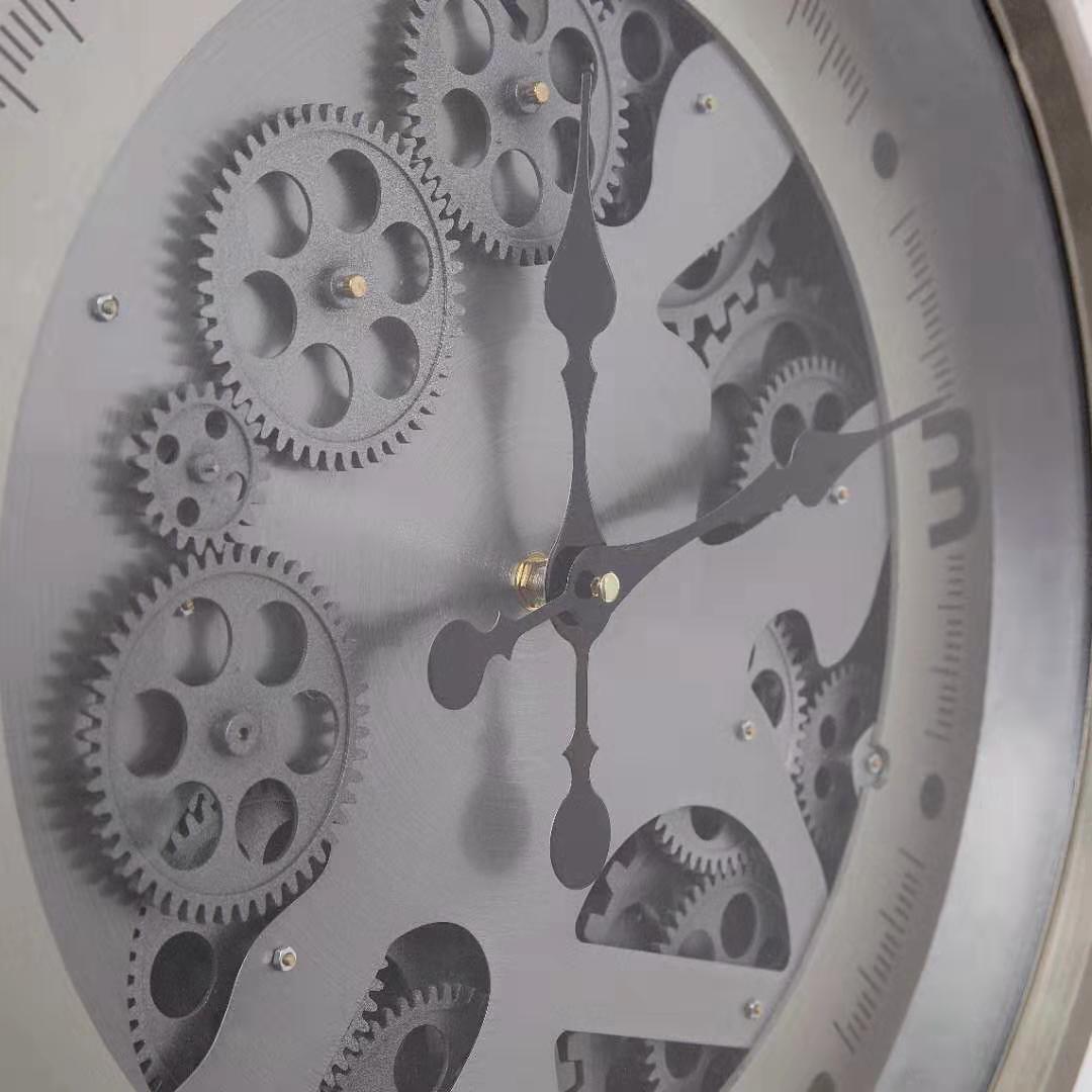 Vintage Moving Cogs Wall Clock