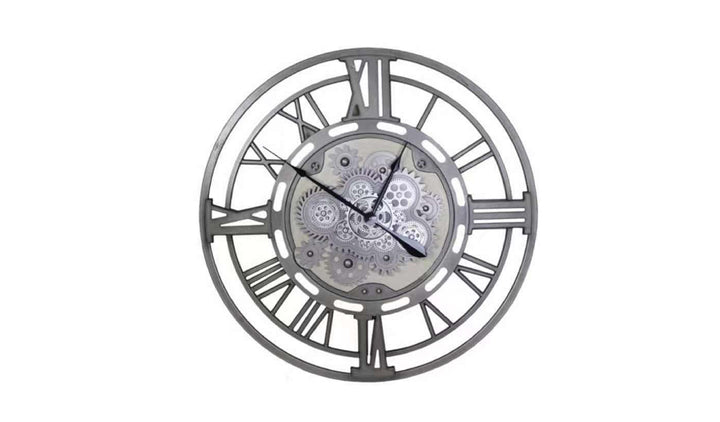 Vintage Metal Wall Clock 80 cm