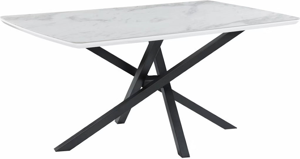 Arena White Ceramic Dining Table