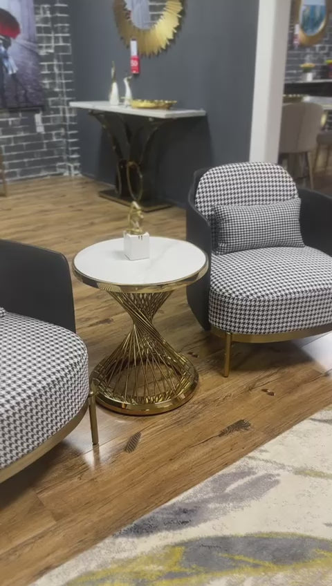 Hudson Gold Side Table