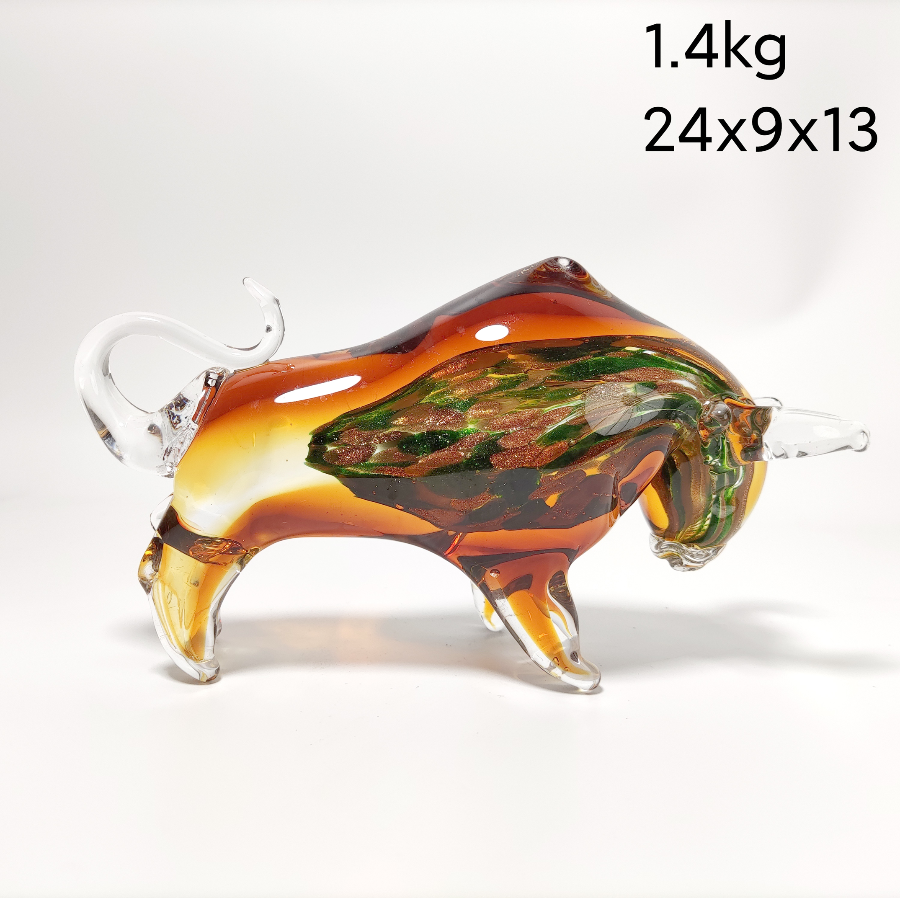 Bull Murano style Glass